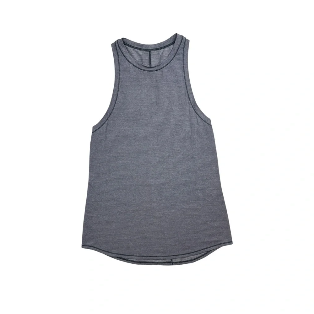 Lululemon Hot Like Agni Singlet Heathered‎ Sterling W1ABXS Size 8